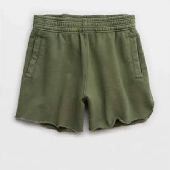 Aerie Green On My Way! Casual Shorts small - Picture 1 of 5